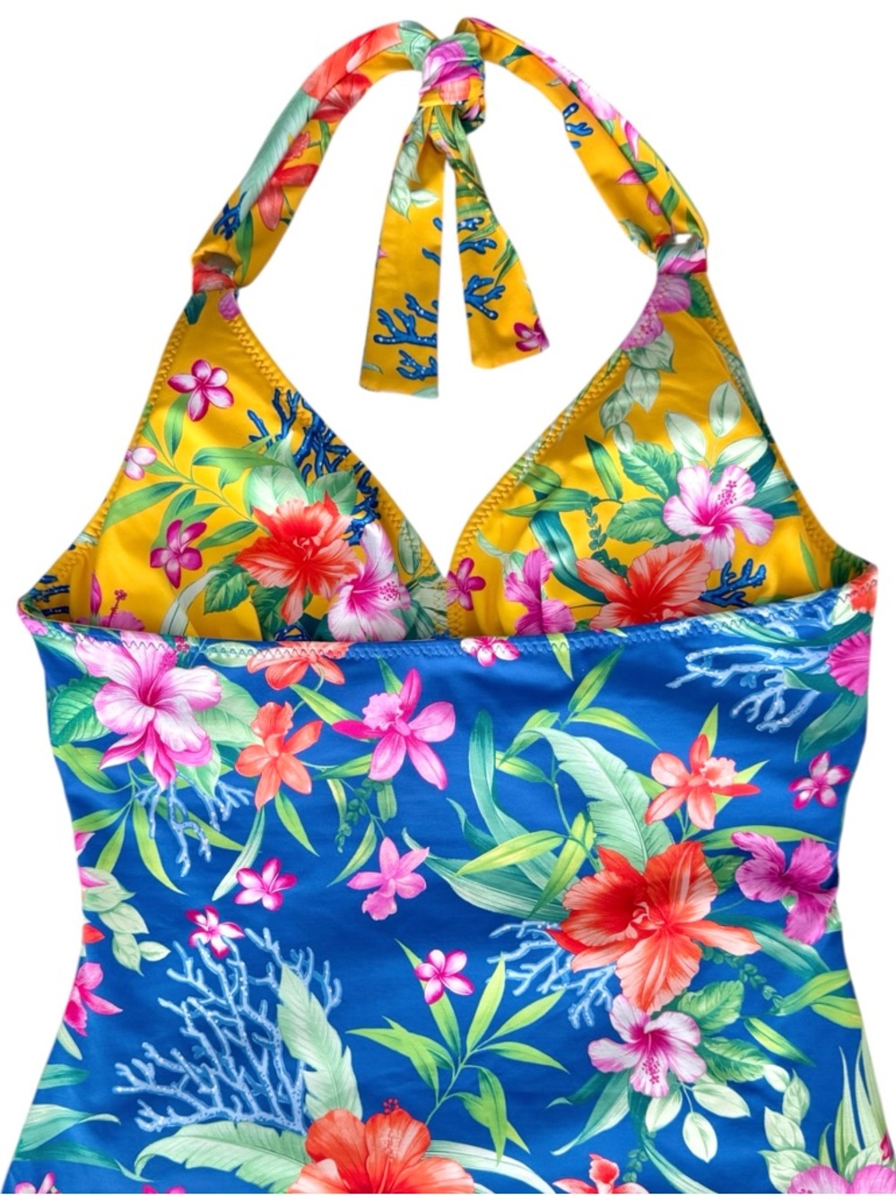 Tommy Bahama Isola Vita Reversible Halter Tankini Top - Picture 10 of 15